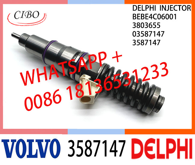 Common Rail Fuel Diesel Injector BEBE4C06001 3587147 3803655 03587147 E1 for VOL truck 9.0 LITRE INDUSTRIAL
