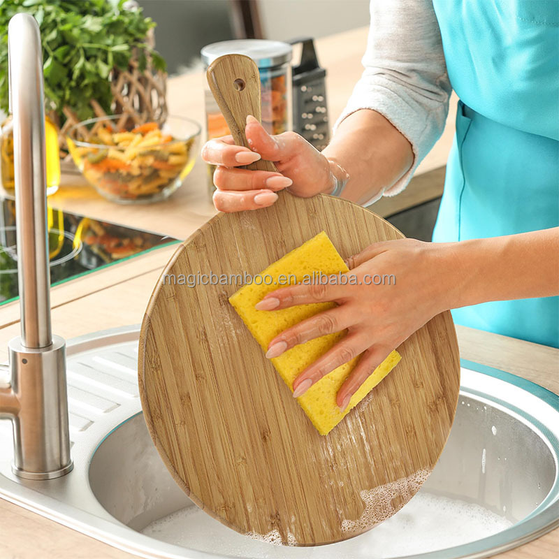 CE / EU Certified 42 x 30 x 1.8cm Smart Wood Bamboo Cutting Board for Kitchen Custom