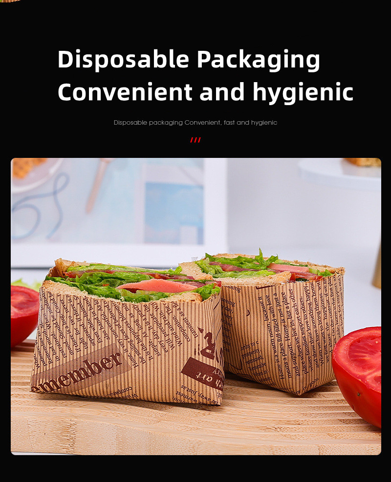 Embossing Recycled Greaseproof Food Wrap Paper Customized