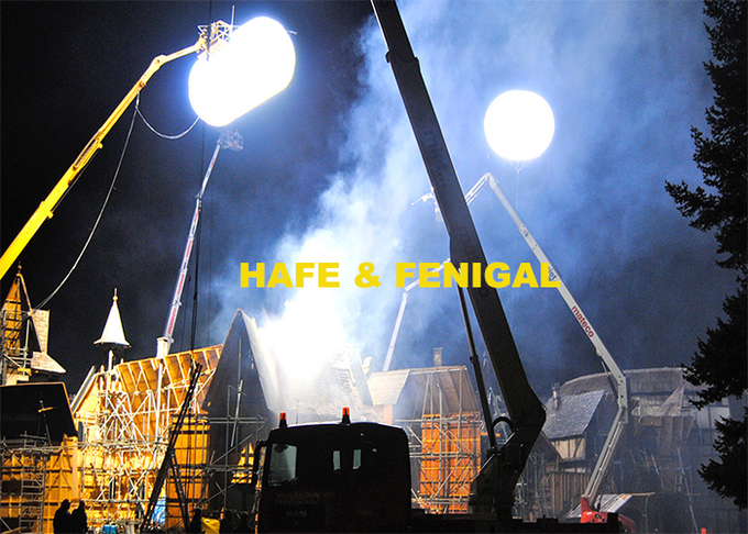 Television Shooting 4m Balloon Lights Film Float With Helium 220v 0