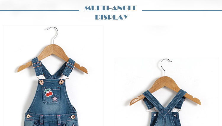 Baby Girl Embroidery Denim Dungaree Shorts With Adjustable Strap Spring Summer