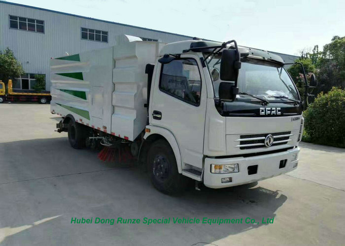 DFAC 5000L Dustbin Road Sweeper Truck for Street Cleaning With 2cbm Washing Water