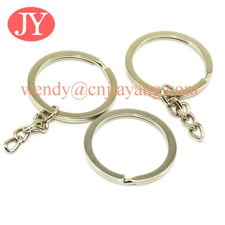 jiayang nickle color high quality aperture key ring parts