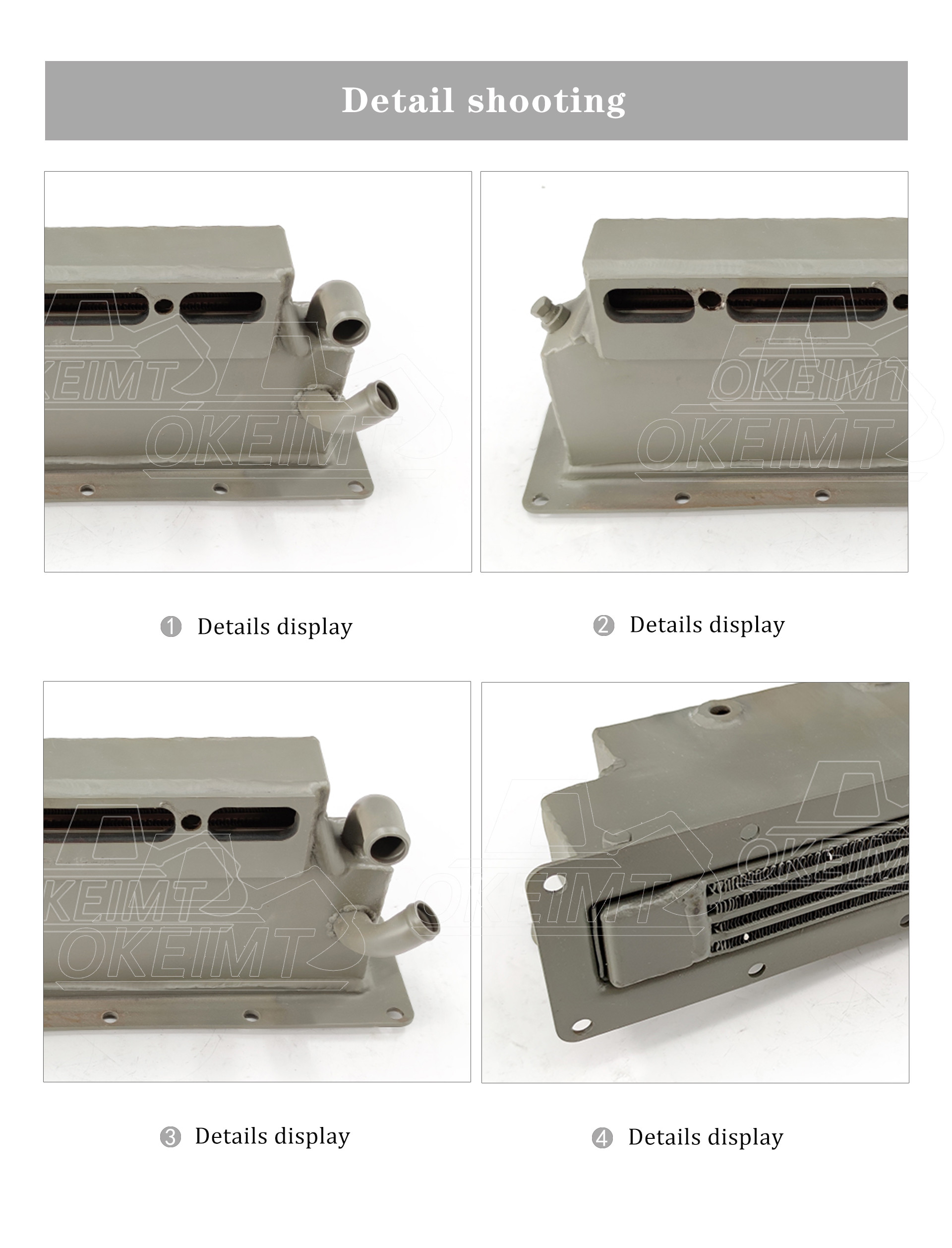 5262613 Engine Spare Parts Intercooler For Cummins 4BT 4BTA 4BTAA3.9