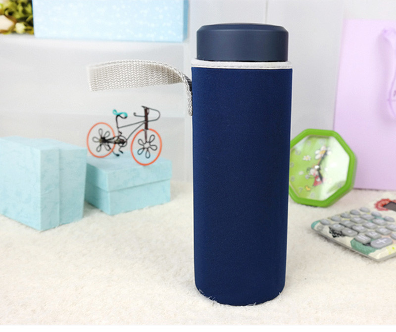 Reusable Portable L6CM Glass Water Bottle Sleeve