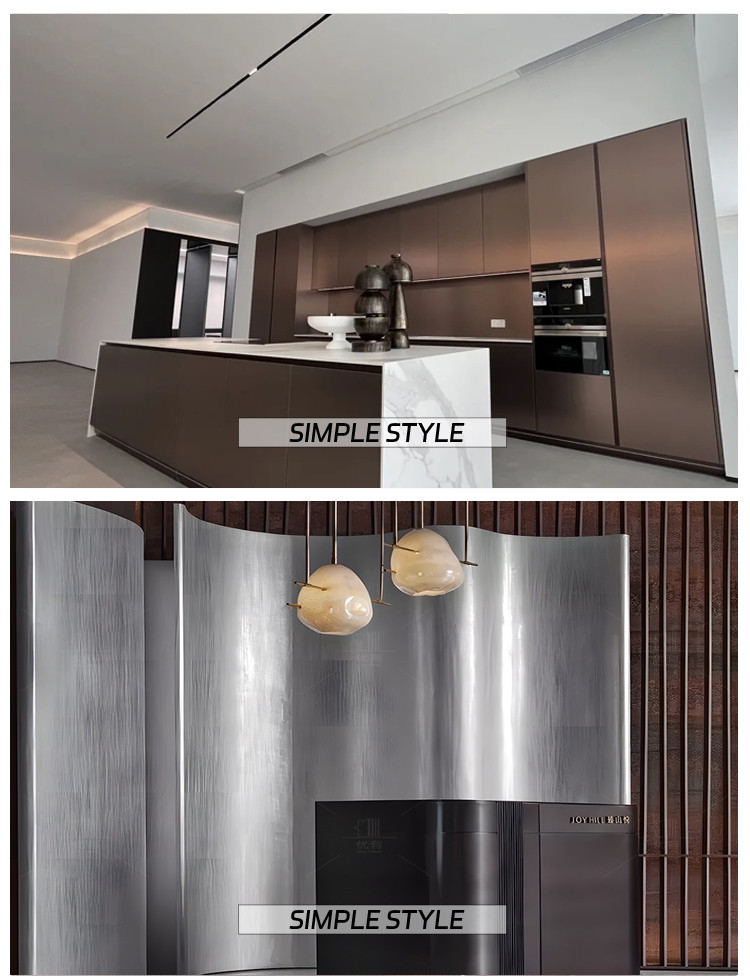 Interior Decoration Waterproof Soundproof Simulation Metal Wood Veneer Wall Panels