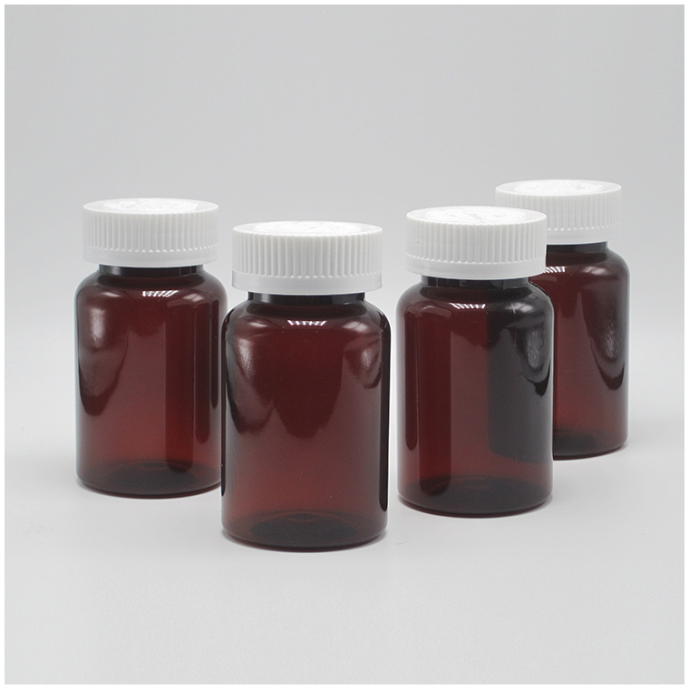Securely Store Supplements with 120mL 4oz Translucent Amber Pill Containers and Cap