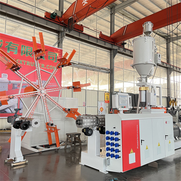 HDPE PE Plastic Water Hydraulic Extruder 16-63mm PVC Double Pipe Making Machine