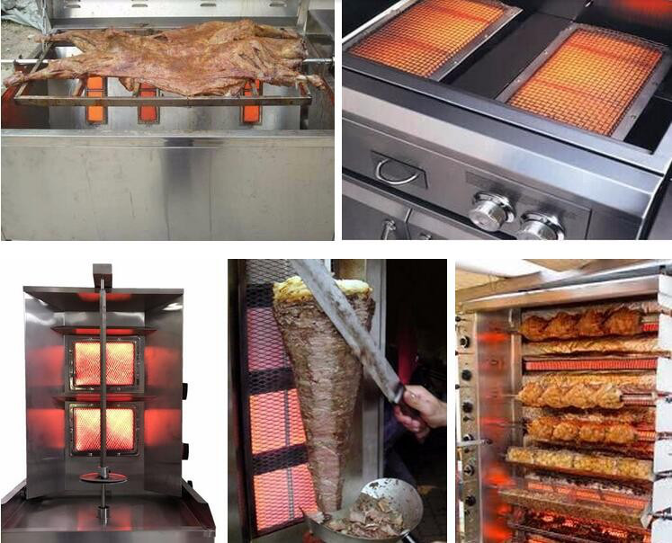 Bakery Oven Catalytic Gas Burner Infrared For Shawarma Machine
