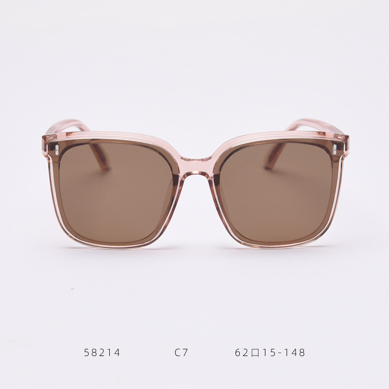 Ultralight TR Polarized UV Resistant Frida Square Rimmed Sunglasses