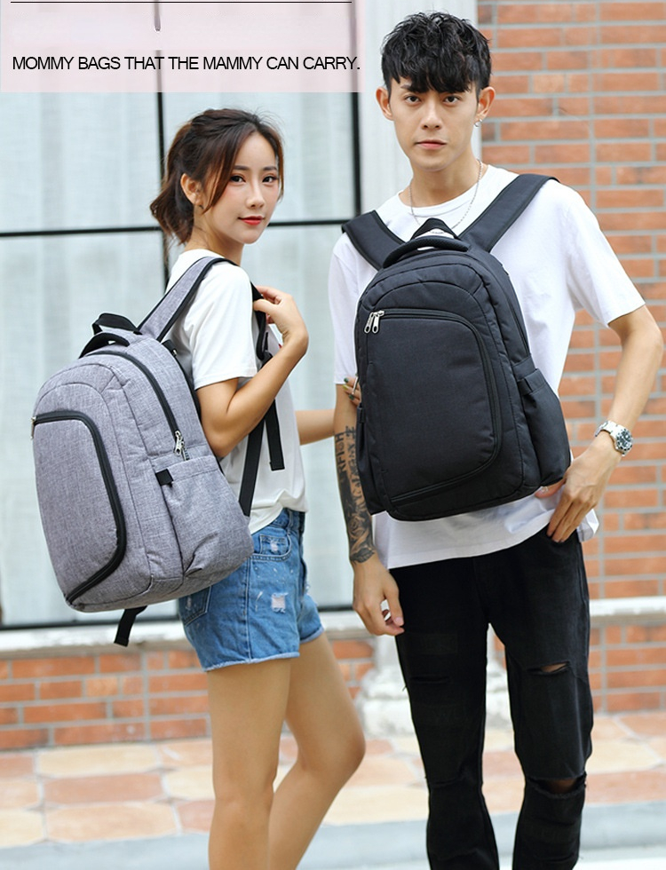 Multi-Function Mummy Maternity Nappy Bag Fashion Patchwork Large Capacity Baby Bag Travel Backpack Nursing Bag for Mom&Dad