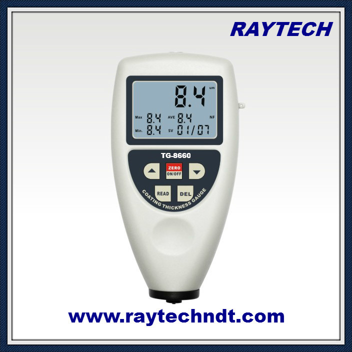 Memory Function Coating Thickness Gauge, NDT Paint  Dry Film Thickness Meter TG-8660/S