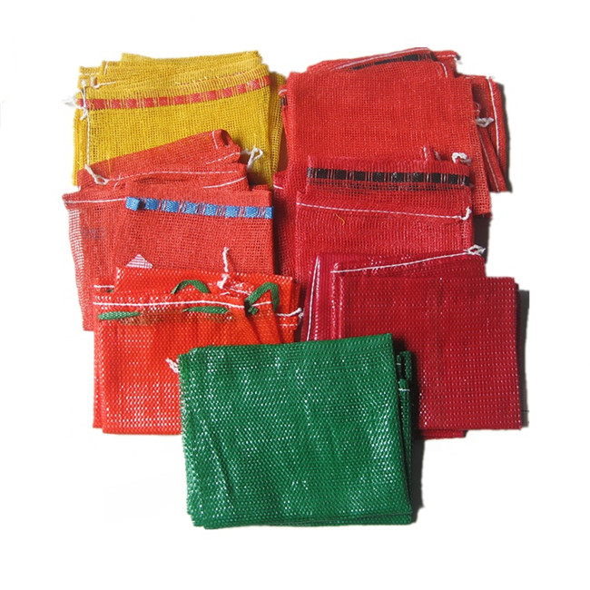Durable Design Orange Food Grade Fruit Net Bag 5kg for Firewood and Vegetables