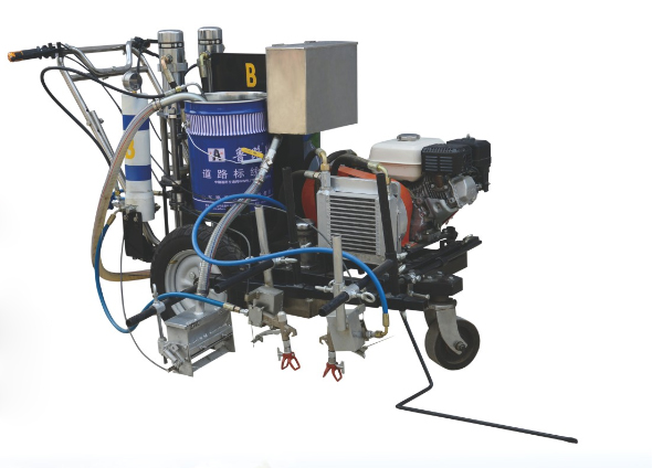 Thermoplastic Paint Material Hot Melt Road Marking Machine With Gear Core Components