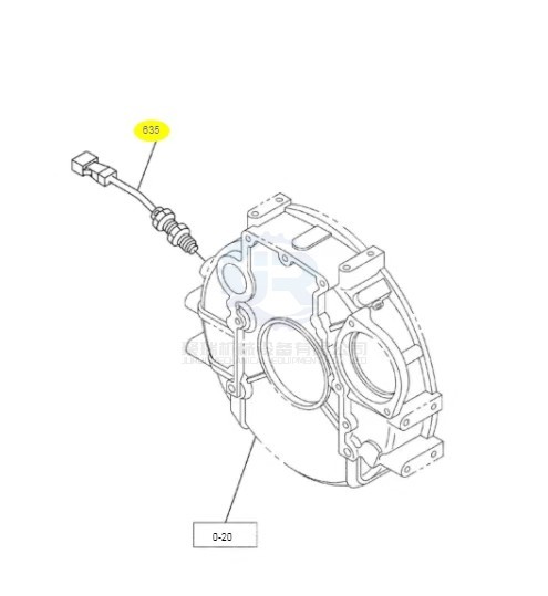 VI1815105130 Excavator Revolut Sensor SK75-8 Flywheel Speed Sensor Spare Parts