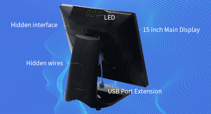 Resolution 280 Plus POS Terminal with Capacitive Touch Panel and External Printer Option