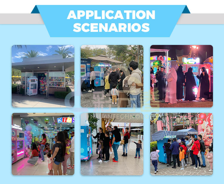 CT580mini Cotton Candy Vending Machine Automated For Indoor / Outdoor