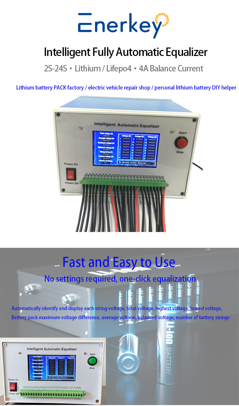 Lifepo4 Battery Repair Machine 2-24S 4A Lithium Battery Full Automatic Discharge Balancer