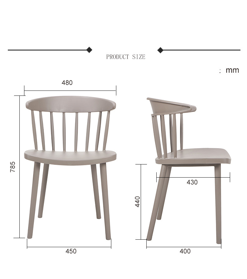 Plastic Modern Dining Chairs , Commercial Plastic Waiting Room Chairs