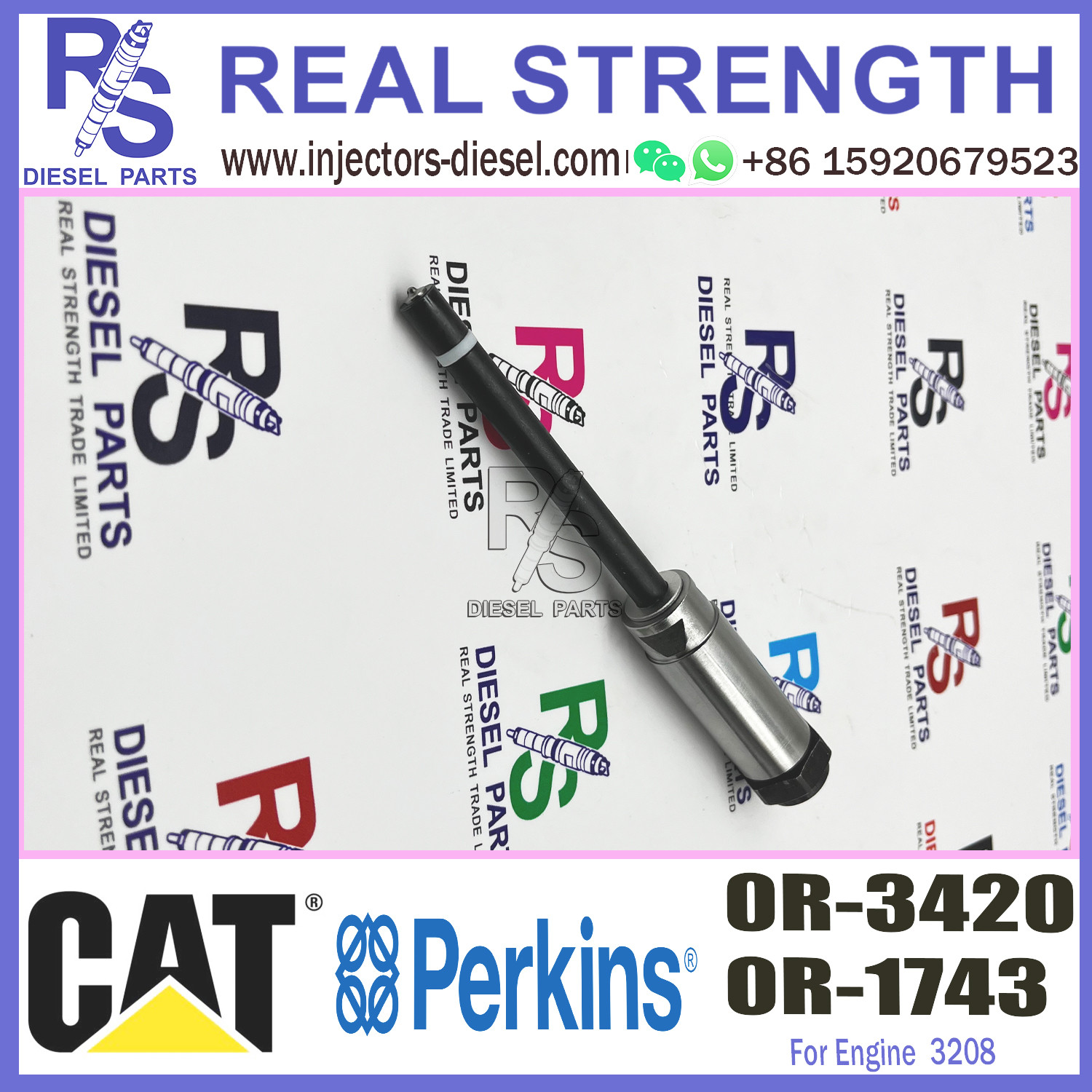 0R-1743 0R-3420 Diesel Fuel Nozzle Pencil For 3406B 3406C 3408 3408B 3408C