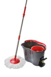 China Swivel Wet Dry Commercial Microfiber Mop Hand Press 360 Detachable Magic Spin Mop on sale