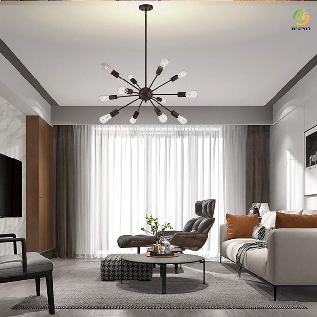 Satellite Nordic Wrought Iron Chandelier Multi Headed For Loft