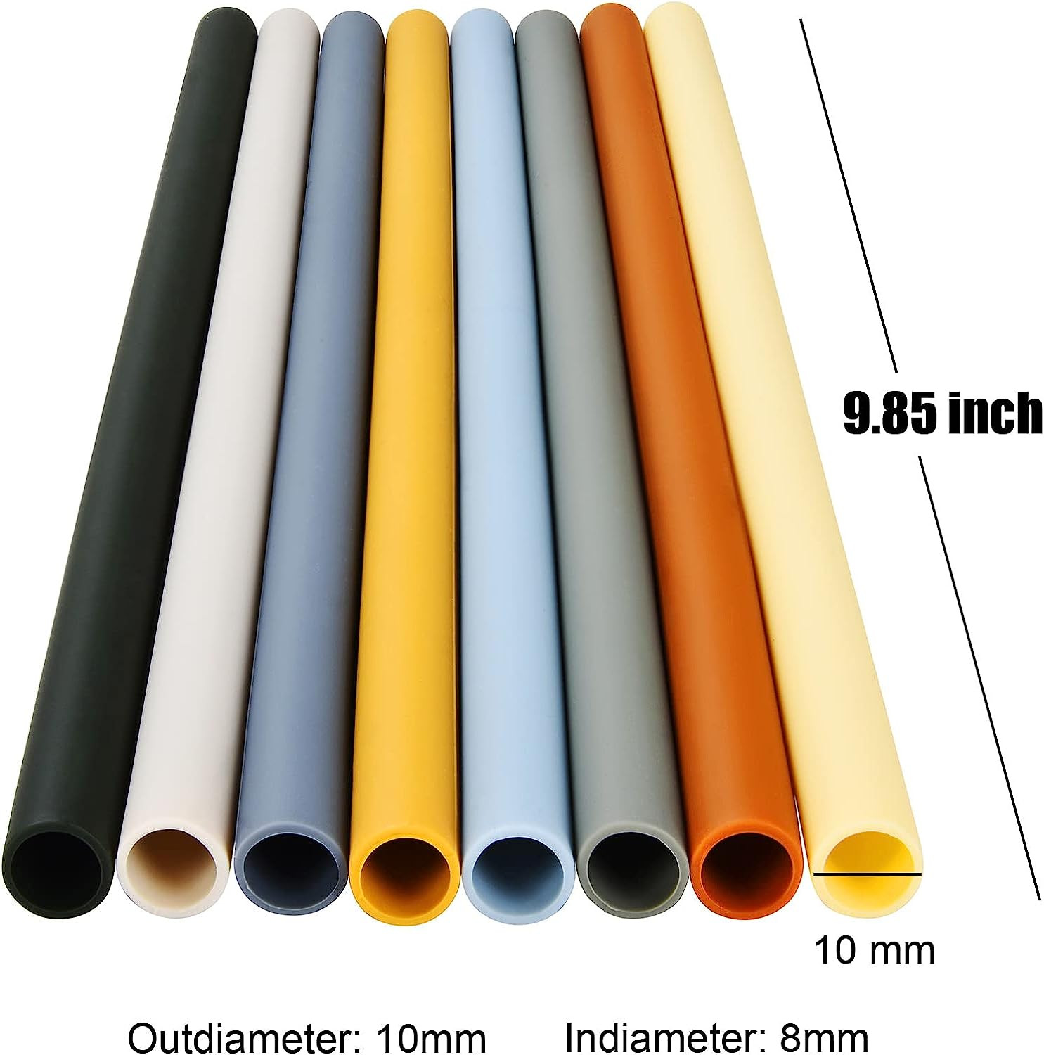Heatproof Portable Silicone Kitchen Product Drinking Straws Nontoxic