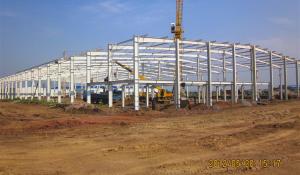 China Large Span Pre Engineered Metal Buildings Structure Construction / Steel Plant Buildings on sale