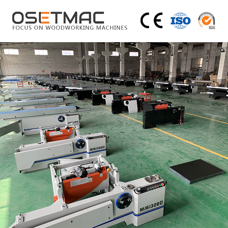 Power 5.5kW Woodworking Table Saw for Wood OSETMAC MJ6132BD TS10A Tilting Blade 0-45°