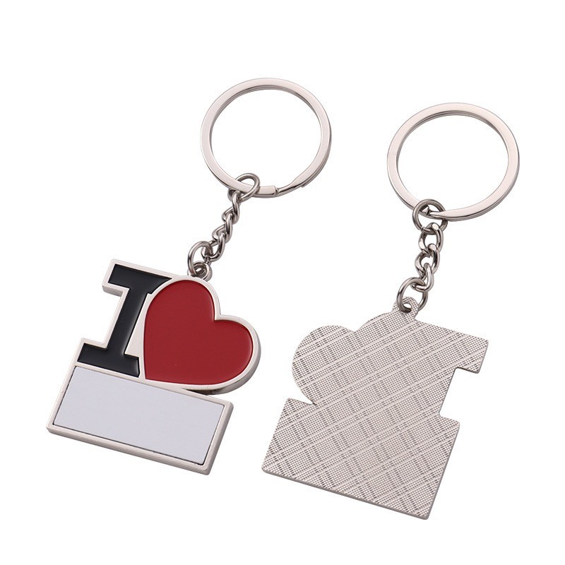 Sublimation Love-Themed Lipstick I LOVE Football Keychain Personalized Soda Bottle Opener Keychain Pendant Small Gift