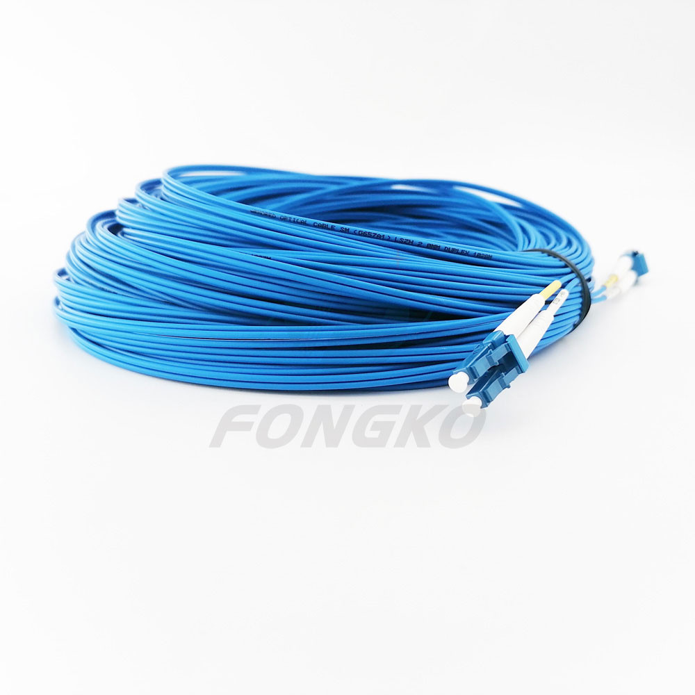 3m LC/UPC-LC/UPC Duplex Blue Fiber Optic Armored Patch Cord With Lszh Jacket