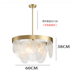 Electroplated Gold Frosted White Glass Pendant Lamps Thickened Lamp Body