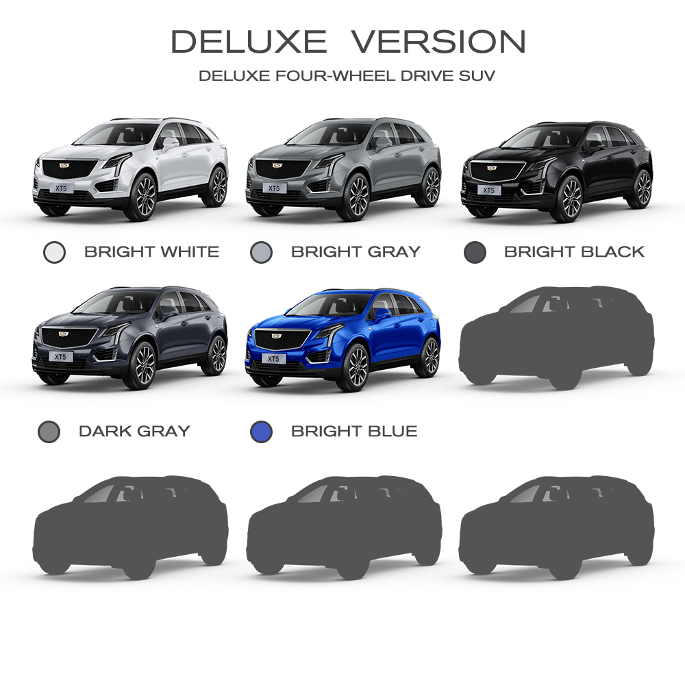 Front Drum Rear Drum Brake System Cadillac XT5 RWD Drive Luxury Gas SUV with Turbo Engine and Comfortable Leather Seats