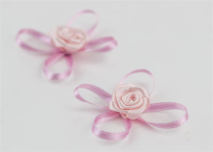 High End Bow Tie Ribbon , Hair Elastic Bands Home Textile Purple