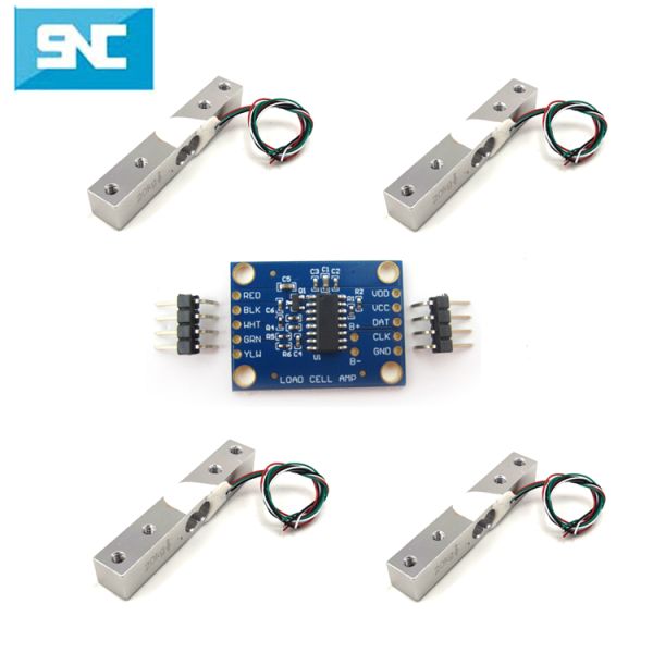 SC133 miniature force sensor high accuracy weight sensor load cell 1kg 5kg 10kg 20kg micro load cell with HX711 Module