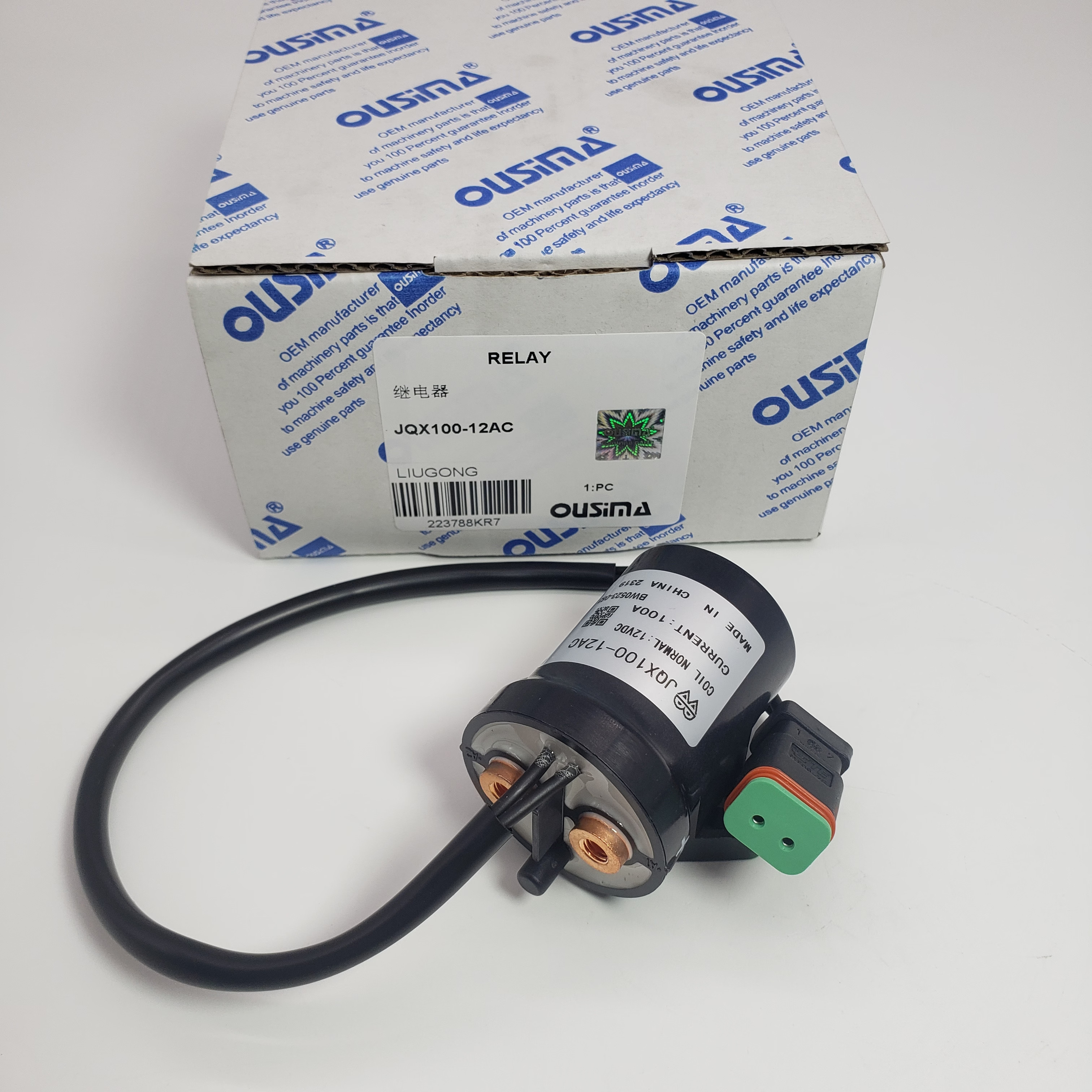 Relay JQX100-12AC For LIUGONG 913E 915E 920E