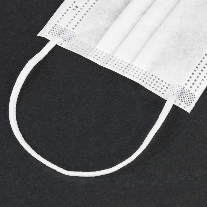 pure white color Non woven disposable face mask 3 ply layer disposable Face Mask
