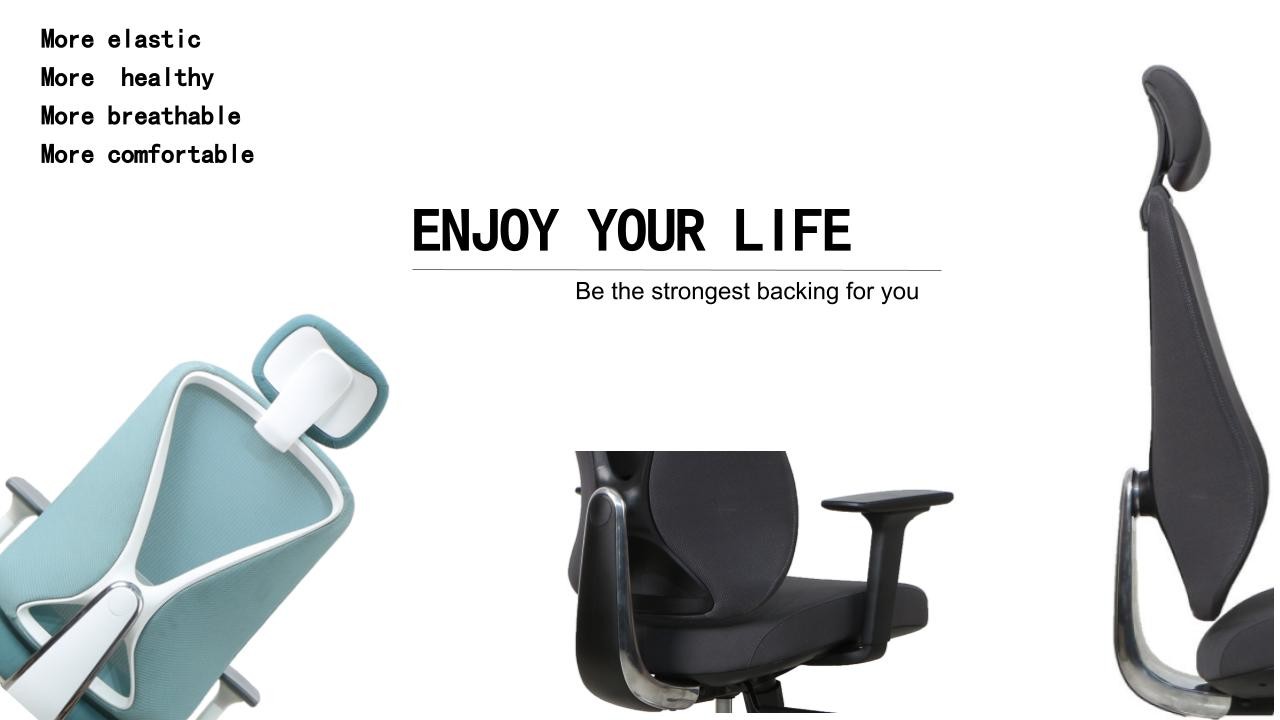 PU Pad High Back Black Breathable Ergo Infinity Mesh Chairs With Headrest And Lumbar