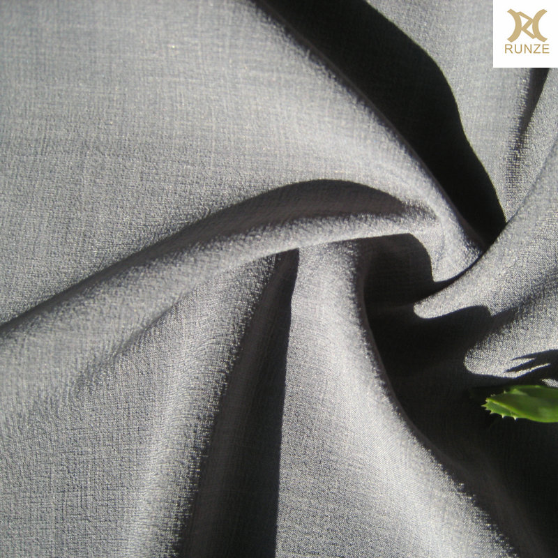 Stretch Polyester Spandex Grey Color Women Clothing Fabric 100D 40D Medium Weight 57/58