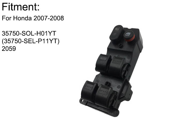 ABS Material Power Master Window Switch 35750-SEL-P11 Wear Resisitance
