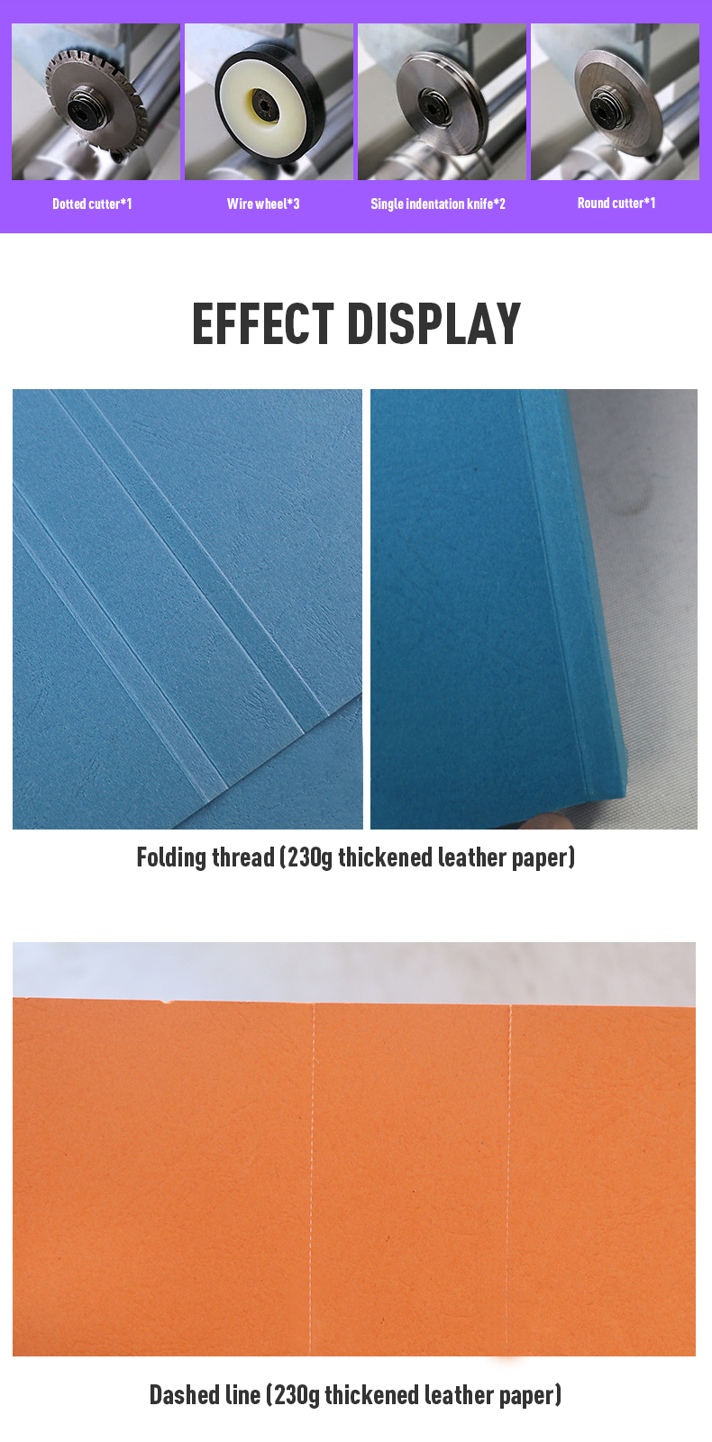 460mm 4 in 1 Automatic Paper Creasing Machine for Paper Card Book Scoring Folding