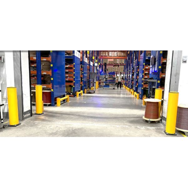 Heavy Duty Pallet Rack Protector Warehouse Pallet Rack Column Protection Flexible Plastic Guard Upright Protector