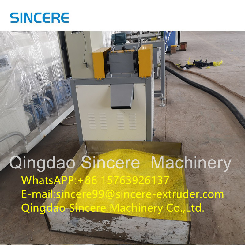 Automatic Extruder Plastic Pelletizing Line For PE PP PET Pipe Profiles Sheets Plates