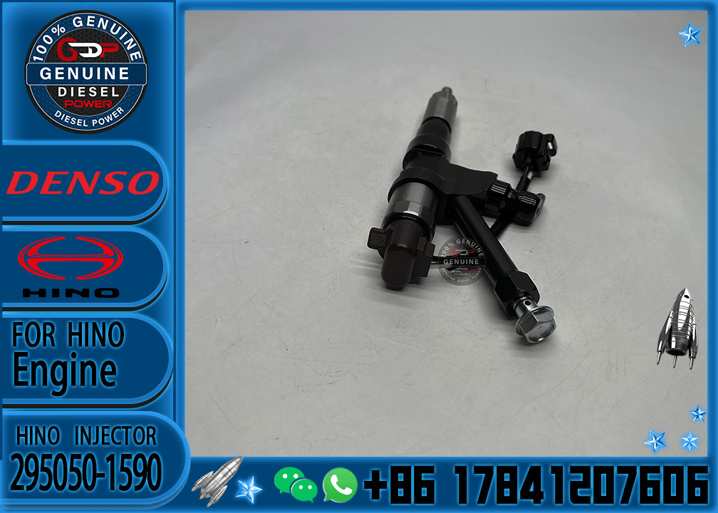 23670-E0590 Common Rail Injector 295050-1590 For Denso Injector Hino P11C For Toyota HILUX 2KD-FTV