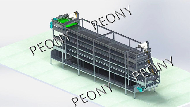 304 Steel Belt Conveyor Industrial Dryer Machine For Herbaceous CBD Hemp Plant