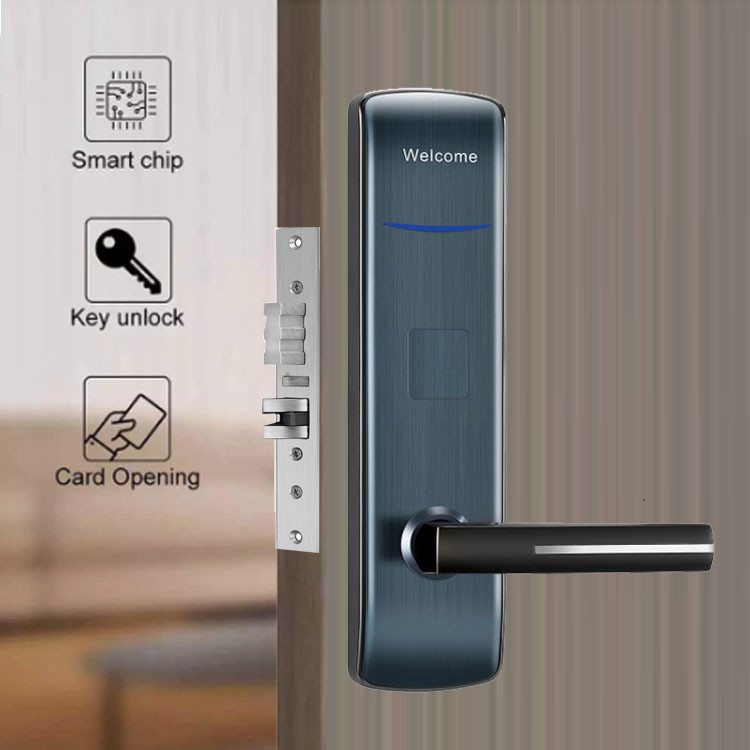 High Security ANSI Mortise Key Card Door Locks For Hotel Airbnb Apartment