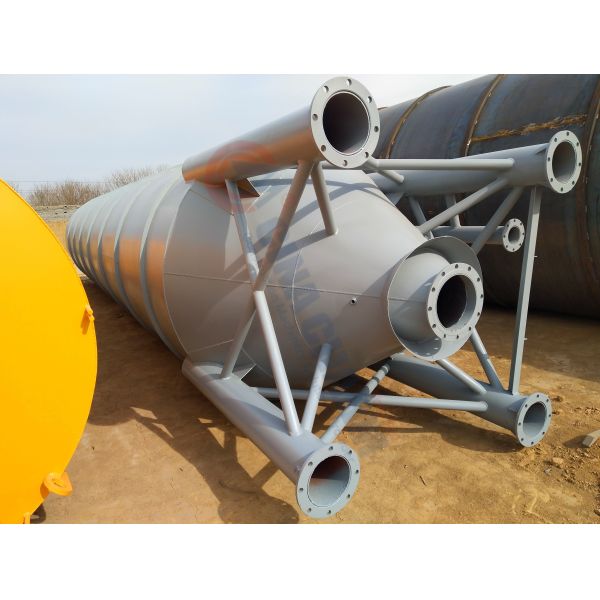 50T Bolted Steel Cement Storage Silo Bulk Fly Ash Silo For Concrete Mixing Plant