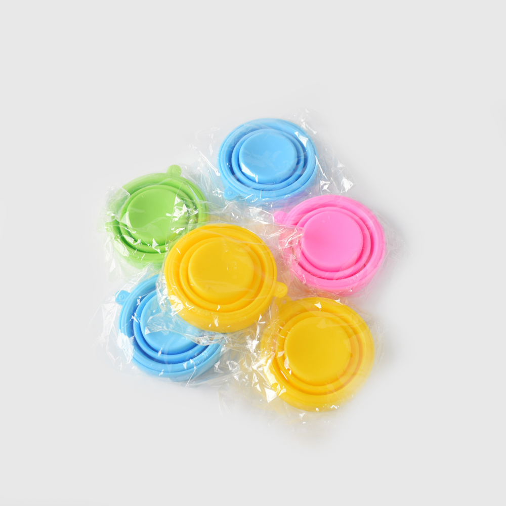 Candy Color 170ml Silicone Travel Mug Rose Silicone Collapsible Travel Cup