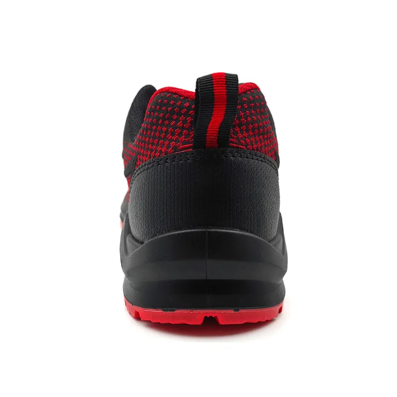 Construction Safety Shoes With Steel Toe / Breathable Flyknit Safety Shoes