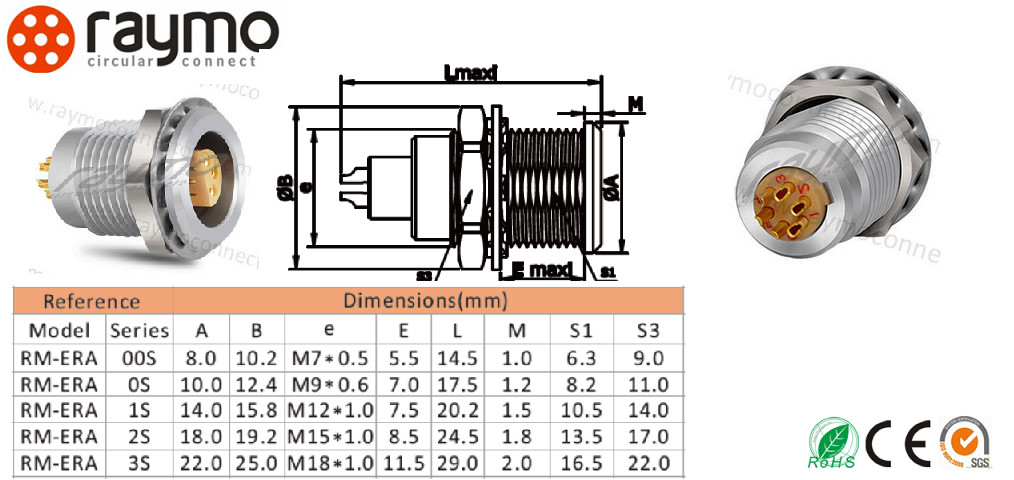 Compatible Mini Female Half Moon Connector CE Certification Effective Communication